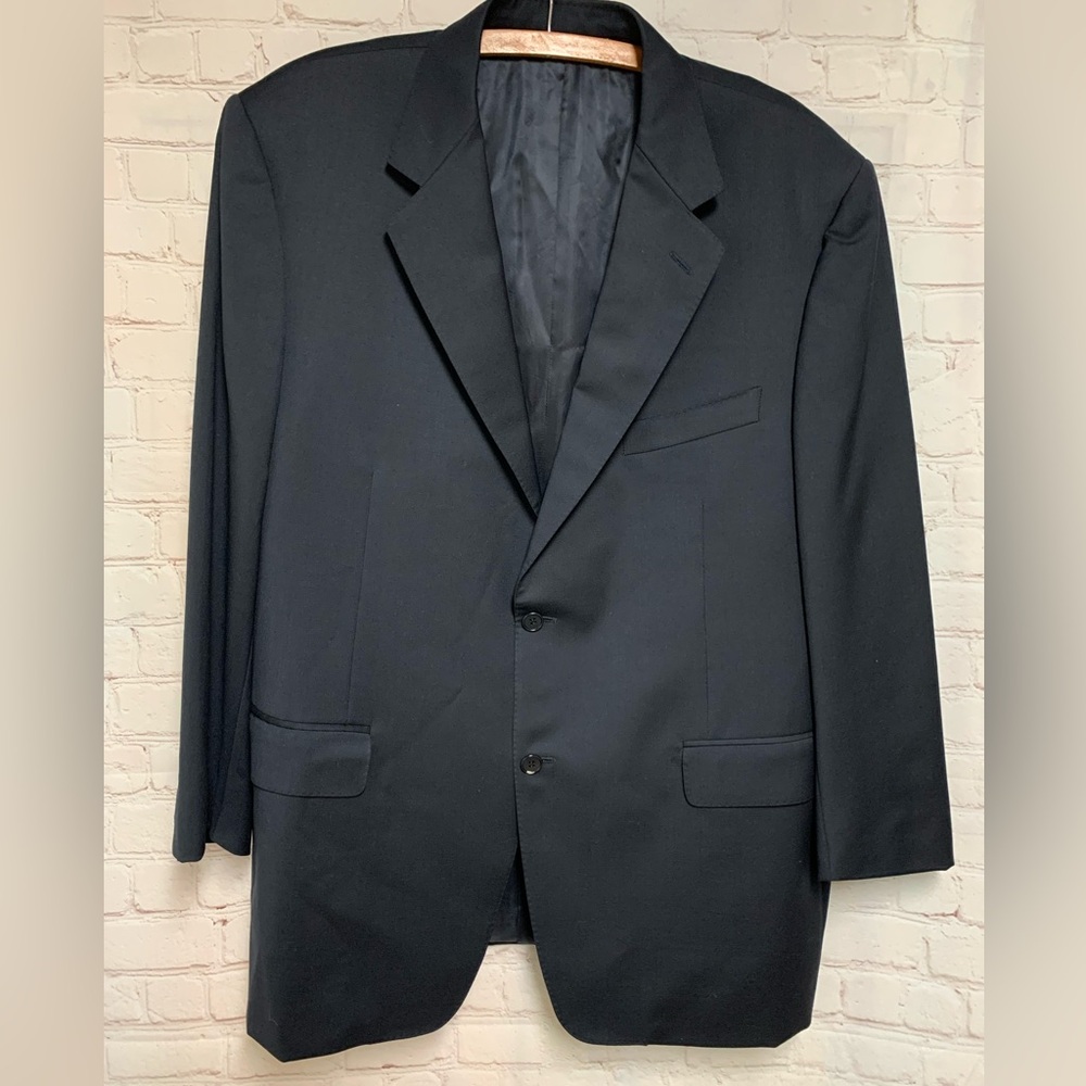 Canali Navy Wool Mitchells Westport Sport Coat Italy Size 48 R - Picture 1 of 10